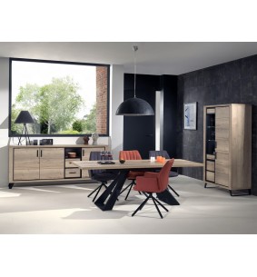 OXANE - Table rectangulaire fixe - pieds métal