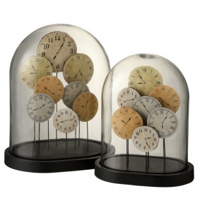 Cloche horloge petite hauteur 28 cm