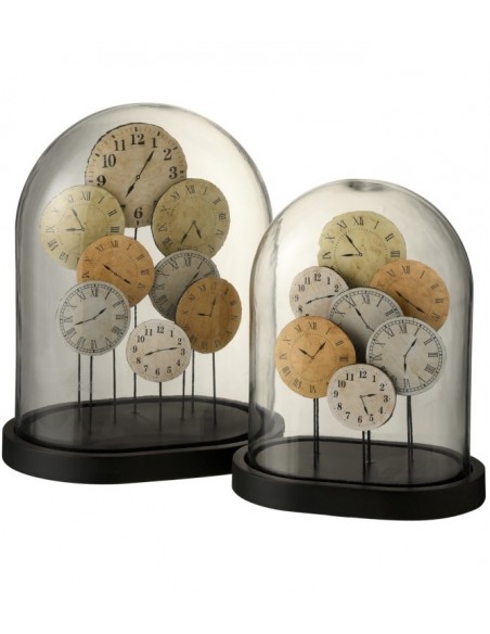 Cloche horloge petite hauteur 28 cm