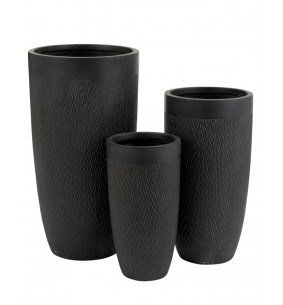 Set 3 Vases Ronds Hauts Argile