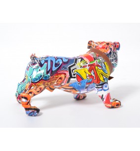 STREET-ART chien debout 18 cm 2