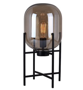 Lampe à poser métal et verre