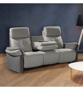 ENGIE - Canapé 3 places relax 1 moteur 2