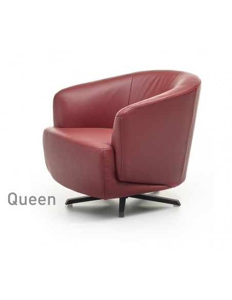 SALSA - Fauteuil tango QUEEN, option pieds étoile