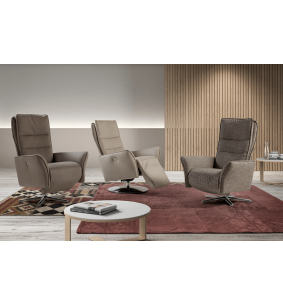 PENN - Fauteuil relaxation piètement métallique chromé ou... 2