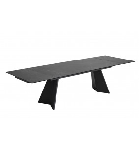 OLYMPE - Table céramique 2 allonges