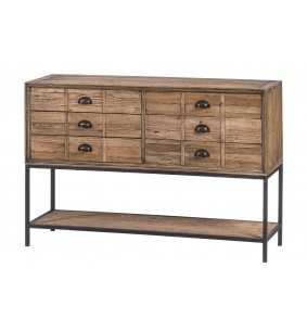 ALMA - Console 6 tiroirs, 1 étagère