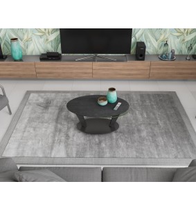 VALIA - Table basse 2 plateaux pivotant,