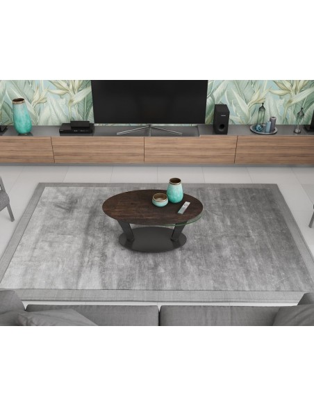 VALIA - Table basse 2 plateaux pivotant,