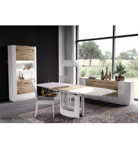 SHOWBIZZ - Vitrine 2 portes verre (avec Led)