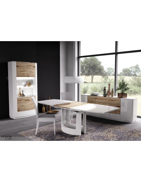 SHOWBIZZ - Vitrine 2 portes verre (avec Led)