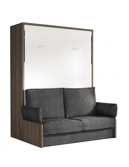 CONCEPT - Armoire lit escamotable verticale avec canapé