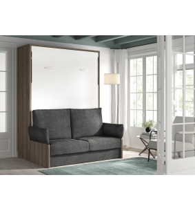CONCEPT - Armoire lit escamotable verticale avec canapé 2