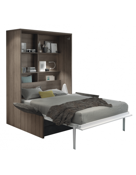 CONCEPT - Armoire lit escamotable verticale avec canapé