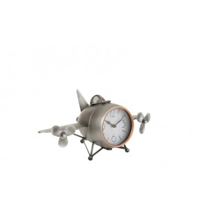 Horloge métal avion