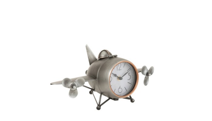 Horloge métal avion