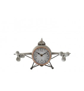 Horloge métal avion 2