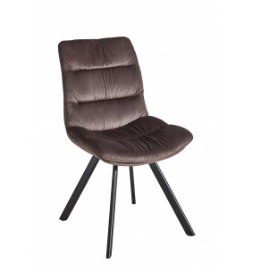ANGEL - Chaise 1003 marron en tissu