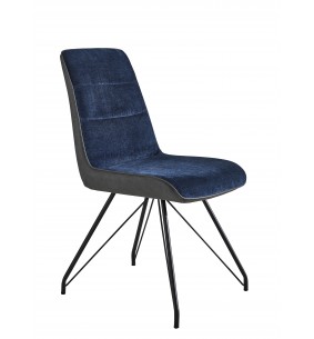 ANGEL - Chaise 1004 bleue en tissu