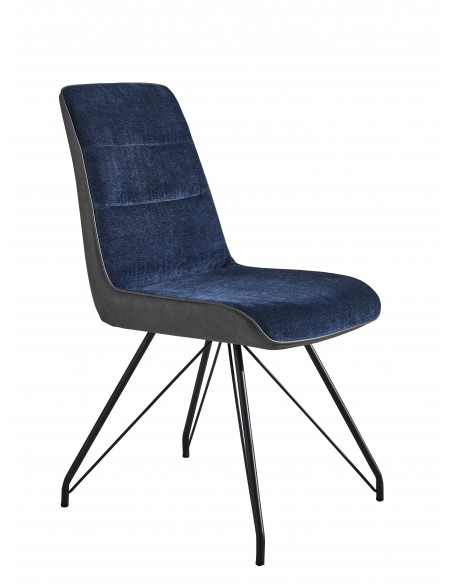 ANGEL - Chaise 1004 bleue en tissu