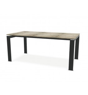 Table de repas Urban avec 2 allonges papillon en bout