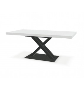 Table pied central avec 1 allonge papillon centre Urban