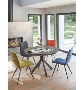 CONCEPT - Table ronde 1 allonge centrale papillon 40 cm... 2