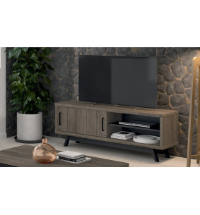Etna - Meuble TV 1 porte coulissante 1 niche 