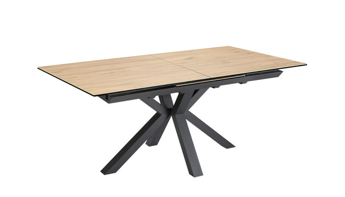 Bruyère - Table de séjour extensible pieds en croix 