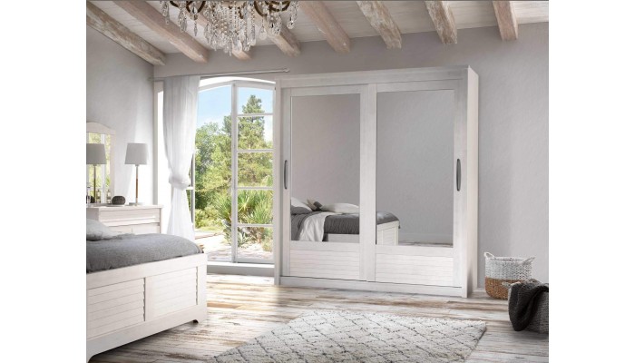 OLIVIA - Armoire 2 portes coulissantes miroirs...