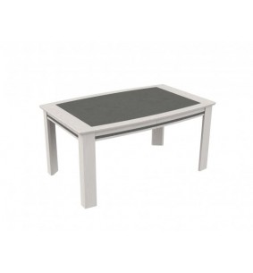 CADIX - Table tonneau extensible plateau céramique 3...