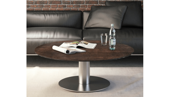 UNA - Table basse extensible plateau céramique...