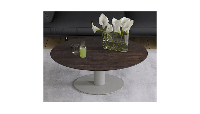 UNA - Table basse extensible plateau céramique...