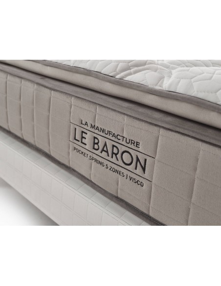 LE BARON - Matelas de haute literie âme en ressorts ensachés