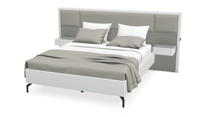 PERLA - Cadre de lit 160 x 200 cm sur pieds...