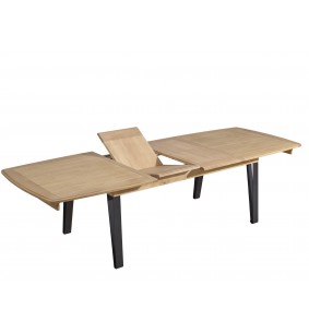 RAFFINE - Table pieds en métal 2 allonges de 46 cm existe... 2