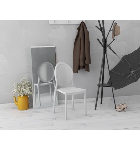 EON - Chaise en polypropylène empilable en 7 coloris 2