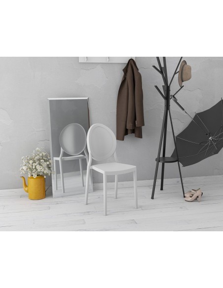 EON - Chaise en polypropylène empilable en 7 coloris