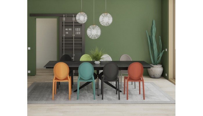 EON - Chaise en polypropylène empilable en 7...