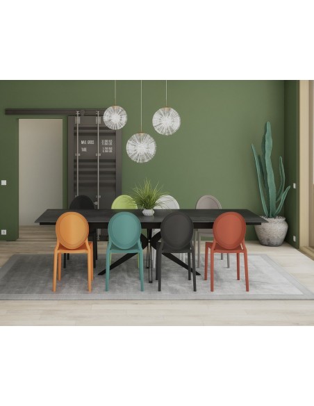EON - Chaise en polypropylène empilable en 7 coloris