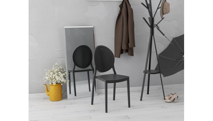 EON - Chaise en polypropylène empilable en 7...