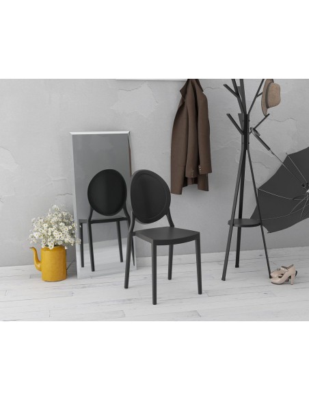 EON - Chaise en polypropylène empilable en 7 coloris