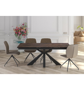 ONTARIO - Table de repas extensible avec 2 allonges...