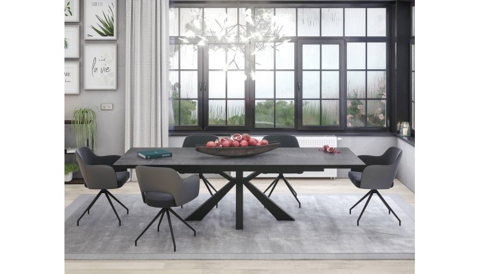 ONTARIO - Table de repas extensible avec 2...