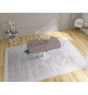 UNA - Table de repas extensible deux allonges intégrées... 2