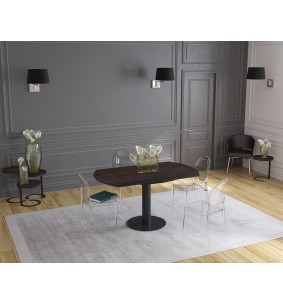 UNA - Table de repas extensible deux allonges intégrées... 2