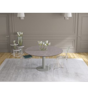 UNA - Table de repas extensible deux allonges intégrées...