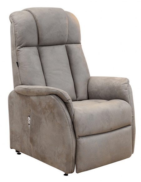 ENGIE - Fauteuil relax et releveur bi-moteurs tissu microfibre