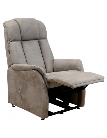 ENGIE - Fauteuil relax et releveur bi-moteurs tissu microfibre