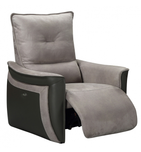 APOLLON - Fauteuil relax électrique 1 moteur tissu...